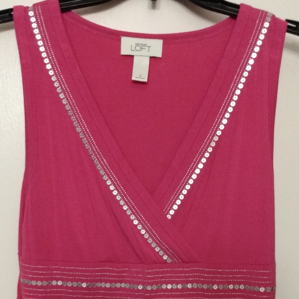Ann Taylor Loft Cross Front Blouse